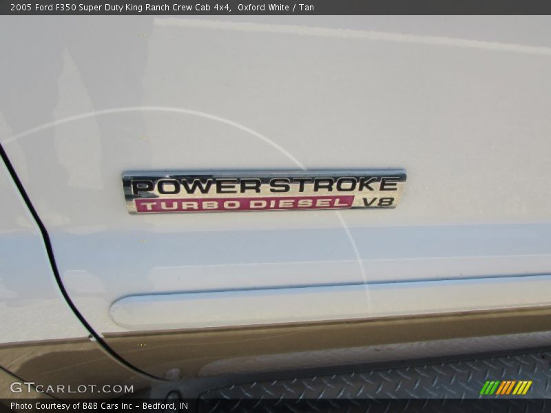 Oxford White / Tan 2005 Ford F350 Super Duty King Ranch Crew Cab 4x4