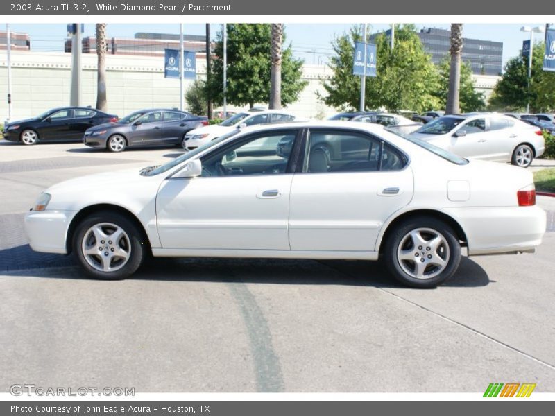 White Diamond Pearl / Parchment 2003 Acura TL 3.2