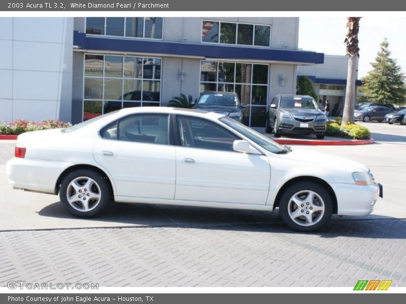 White Diamond Pearl / Parchment 2003 Acura TL 3.2