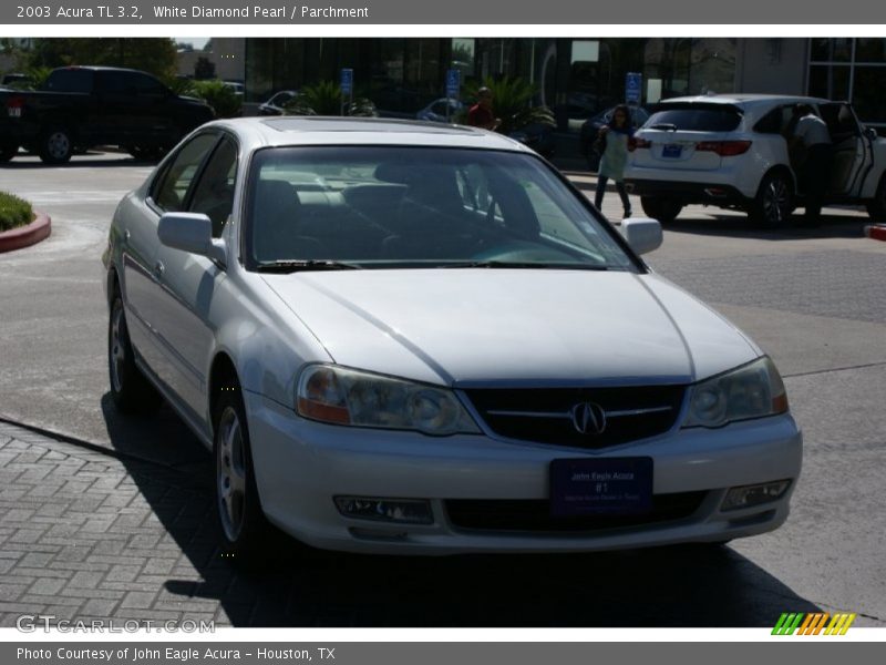 White Diamond Pearl / Parchment 2003 Acura TL 3.2