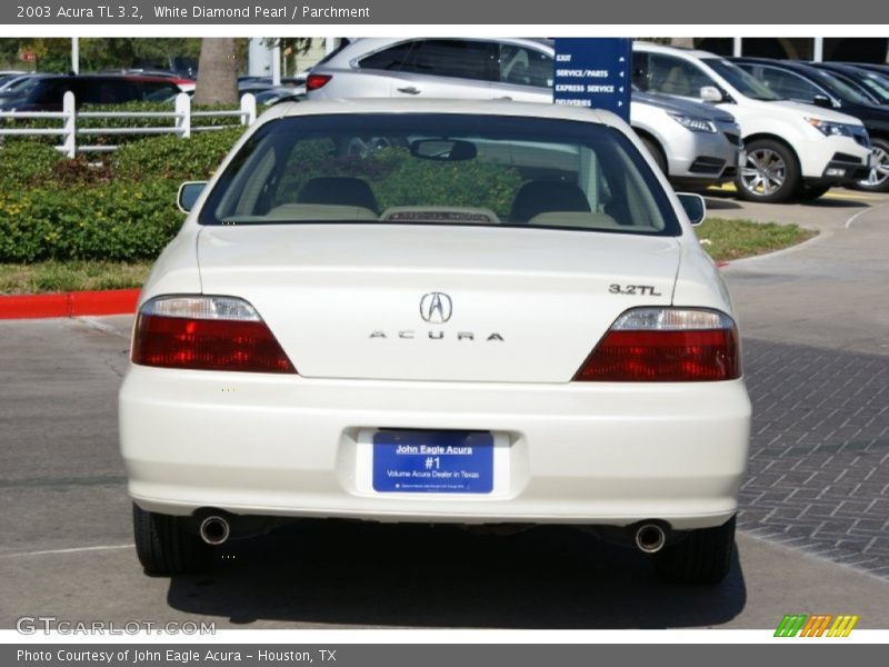White Diamond Pearl / Parchment 2003 Acura TL 3.2