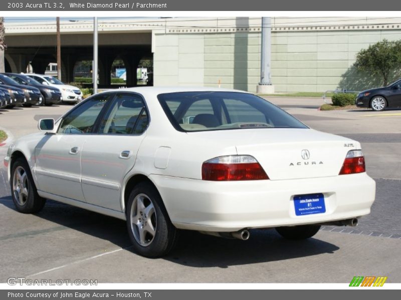 White Diamond Pearl / Parchment 2003 Acura TL 3.2