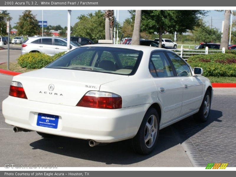 White Diamond Pearl / Parchment 2003 Acura TL 3.2