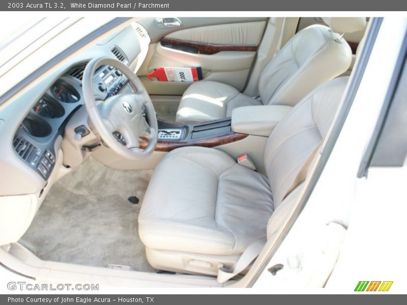 White Diamond Pearl / Parchment 2003 Acura TL 3.2