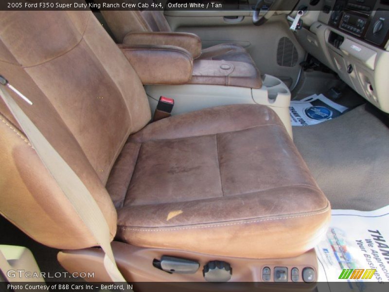 Oxford White / Tan 2005 Ford F350 Super Duty King Ranch Crew Cab 4x4