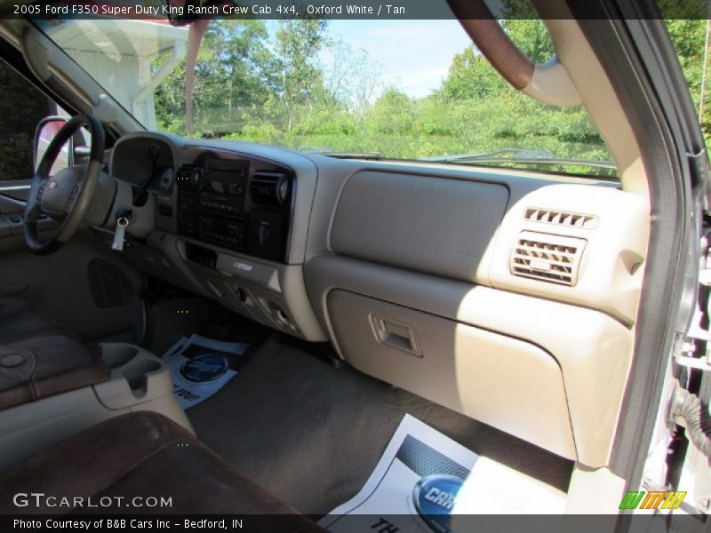 Oxford White / Tan 2005 Ford F350 Super Duty King Ranch Crew Cab 4x4