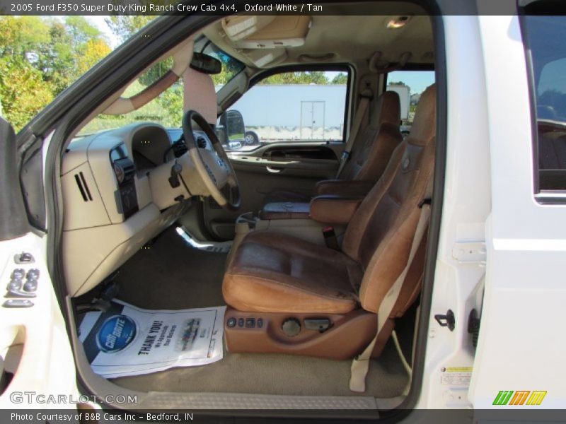 Oxford White / Tan 2005 Ford F350 Super Duty King Ranch Crew Cab 4x4