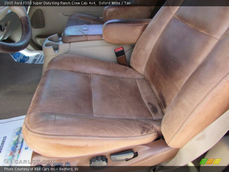 Oxford White / Tan 2005 Ford F350 Super Duty King Ranch Crew Cab 4x4