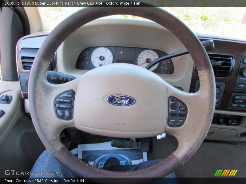 Oxford White / Tan 2005 Ford F350 Super Duty King Ranch Crew Cab 4x4
