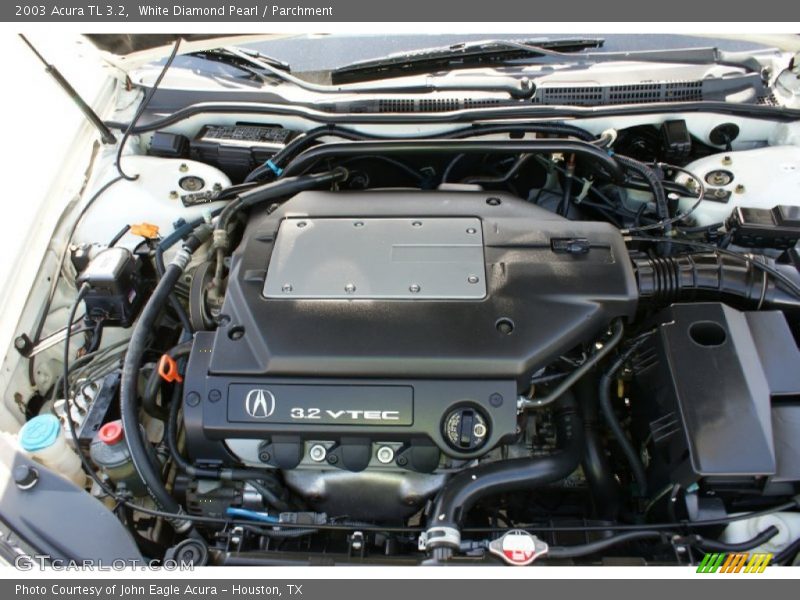 White Diamond Pearl / Parchment 2003 Acura TL 3.2