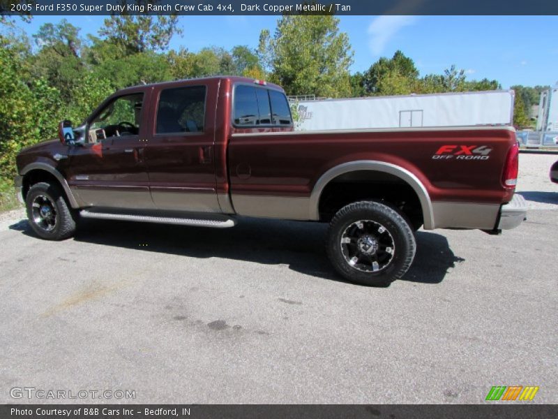 Dark Copper Metallic / Tan 2005 Ford F350 Super Duty King Ranch Crew Cab 4x4