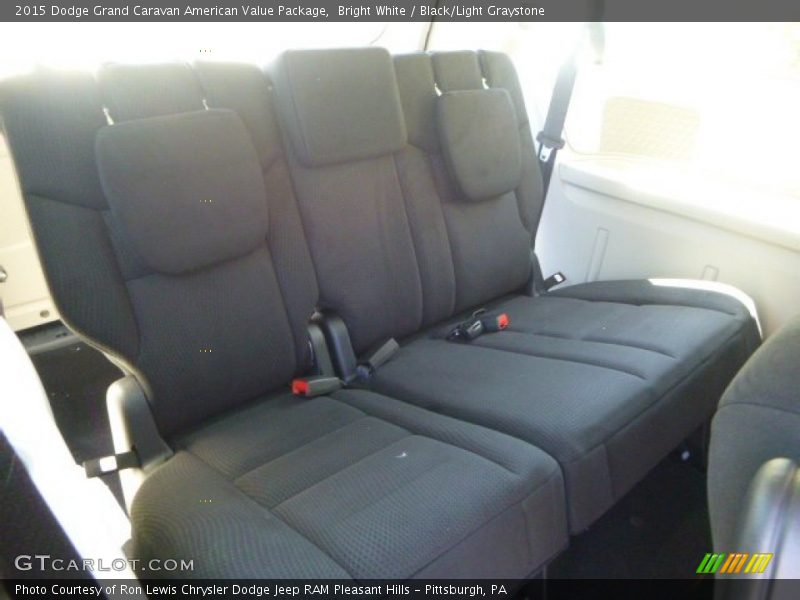 Bright White / Black/Light Graystone 2015 Dodge Grand Caravan American Value Package