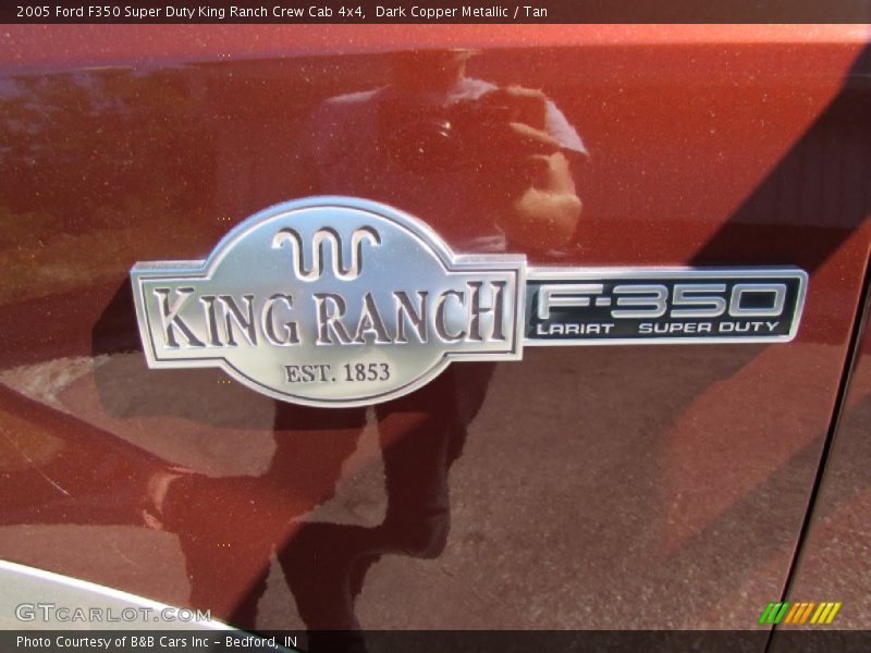 Dark Copper Metallic / Tan 2005 Ford F350 Super Duty King Ranch Crew Cab 4x4