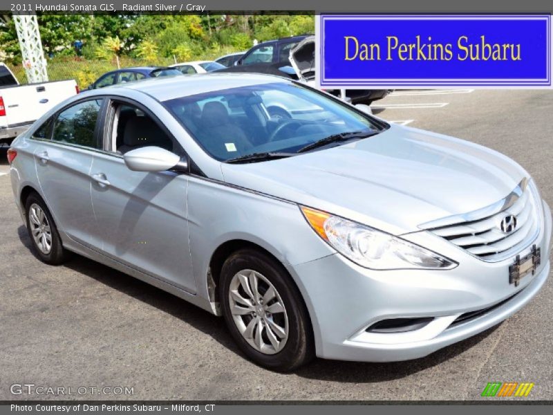 Radiant Silver / Gray 2011 Hyundai Sonata GLS