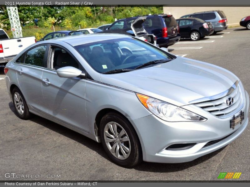 Radiant Silver / Gray 2011 Hyundai Sonata GLS