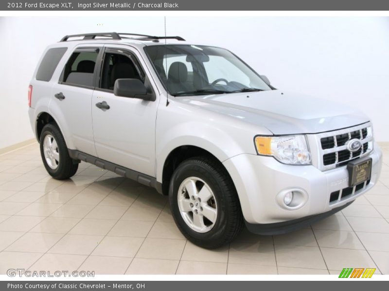 Ingot Silver Metallic / Charcoal Black 2012 Ford Escape XLT