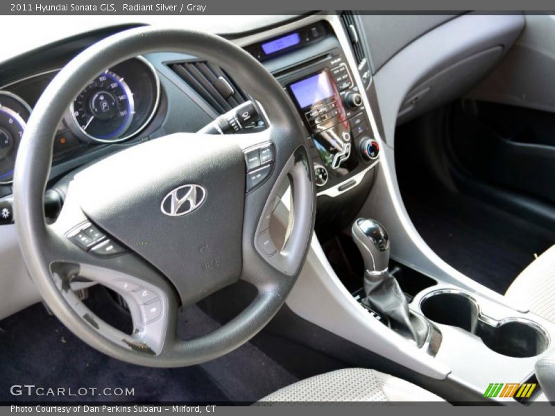 Radiant Silver / Gray 2011 Hyundai Sonata GLS