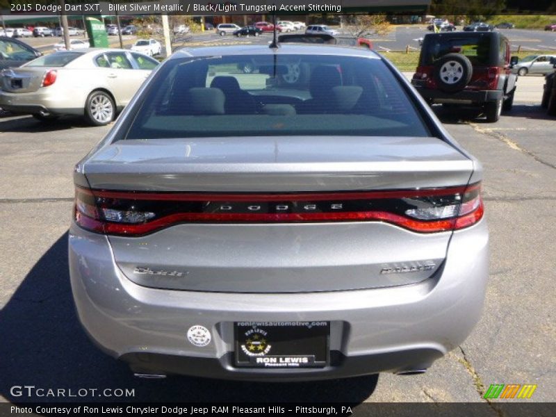 Billet Silver Metallic / Black/Light Tungsten Accent Stitching 2015 Dodge Dart SXT