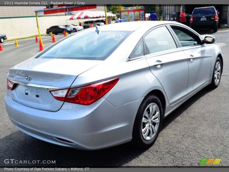 Radiant Silver / Gray 2011 Hyundai Sonata GLS