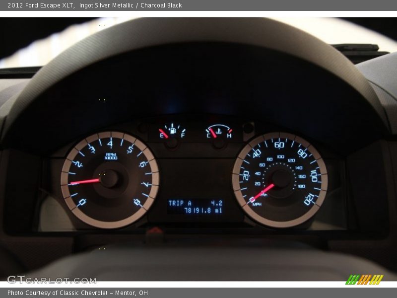 Ingot Silver Metallic / Charcoal Black 2012 Ford Escape XLT