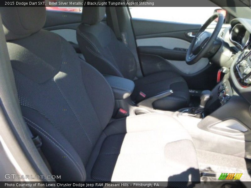Billet Silver Metallic / Black/Light Tungsten Accent Stitching 2015 Dodge Dart SXT