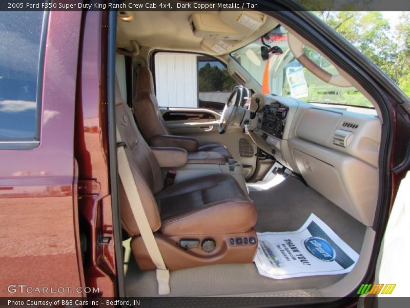 Dark Copper Metallic / Tan 2005 Ford F350 Super Duty King Ranch Crew Cab 4x4