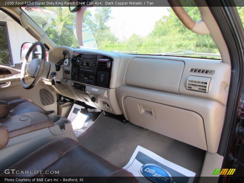 Dark Copper Metallic / Tan 2005 Ford F350 Super Duty King Ranch Crew Cab 4x4