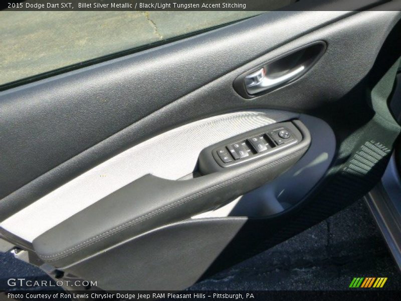 Billet Silver Metallic / Black/Light Tungsten Accent Stitching 2015 Dodge Dart SXT