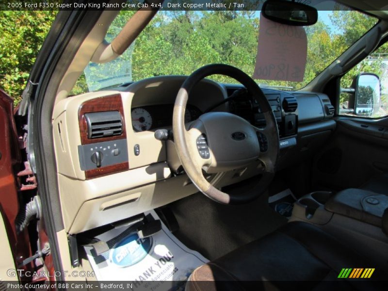 Dark Copper Metallic / Tan 2005 Ford F350 Super Duty King Ranch Crew Cab 4x4