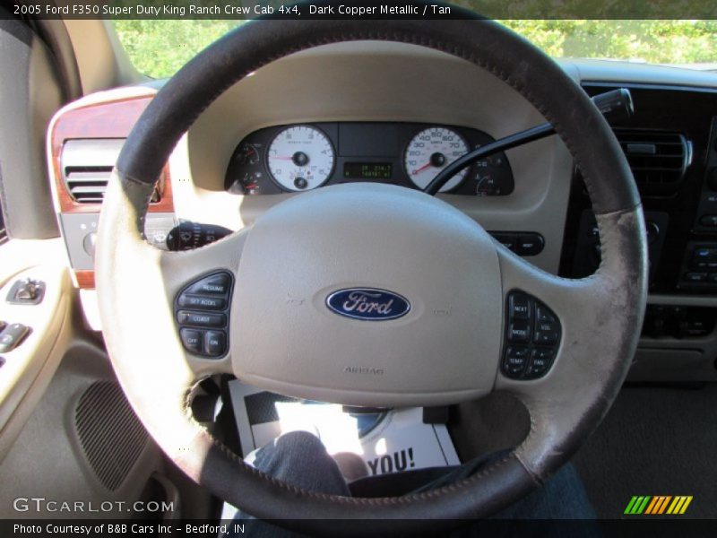 Dark Copper Metallic / Tan 2005 Ford F350 Super Duty King Ranch Crew Cab 4x4