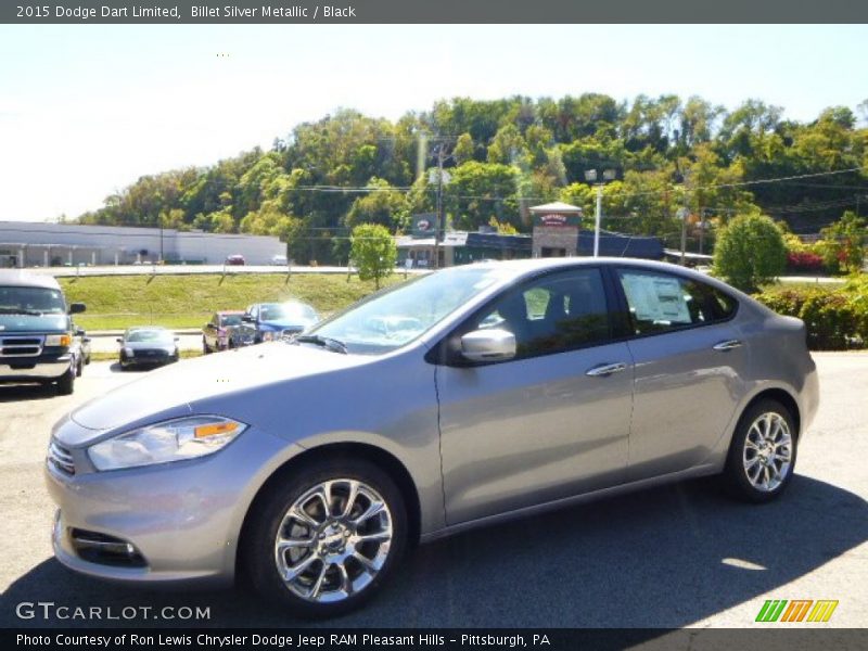 Billet Silver Metallic / Black 2015 Dodge Dart Limited