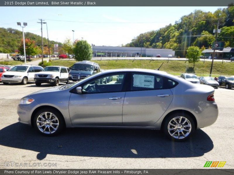 Billet Silver Metallic / Black 2015 Dodge Dart Limited