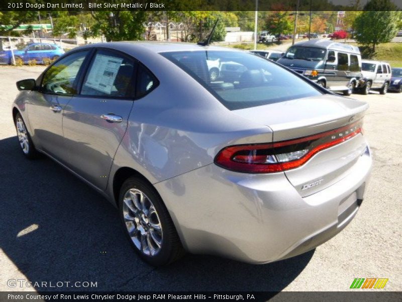 Billet Silver Metallic / Black 2015 Dodge Dart Limited
