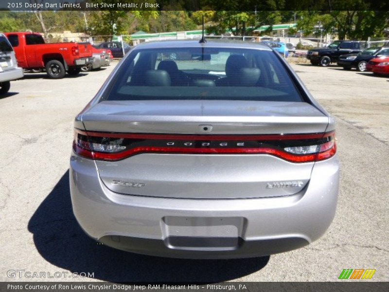Billet Silver Metallic / Black 2015 Dodge Dart Limited