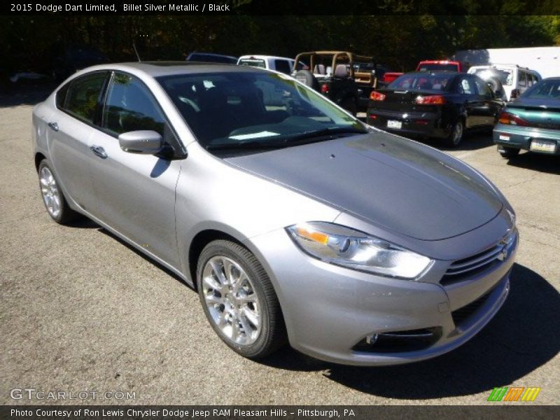 Billet Silver Metallic / Black 2015 Dodge Dart Limited