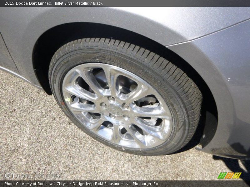 Billet Silver Metallic / Black 2015 Dodge Dart Limited