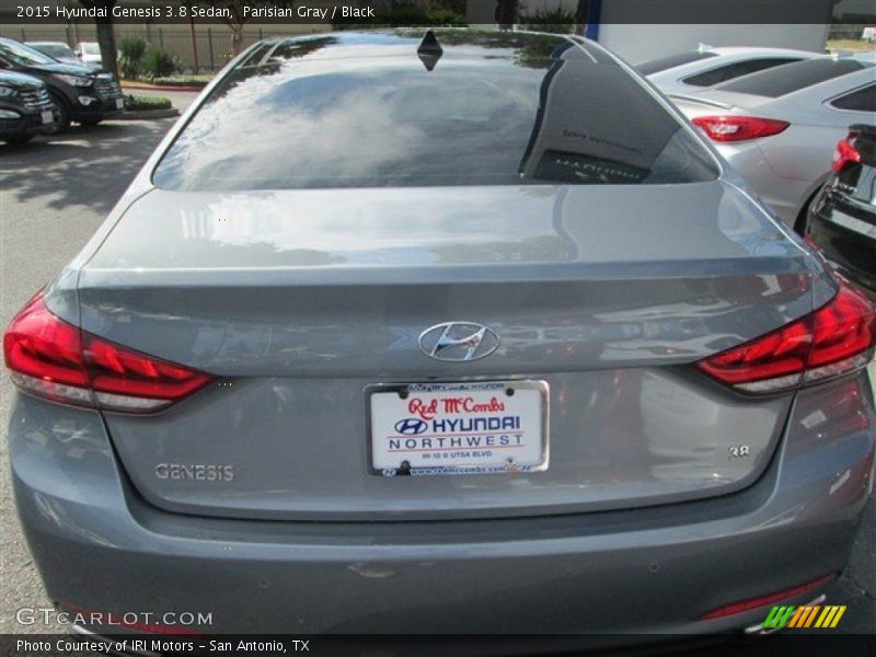 Parisian Gray / Black 2015 Hyundai Genesis 3.8 Sedan