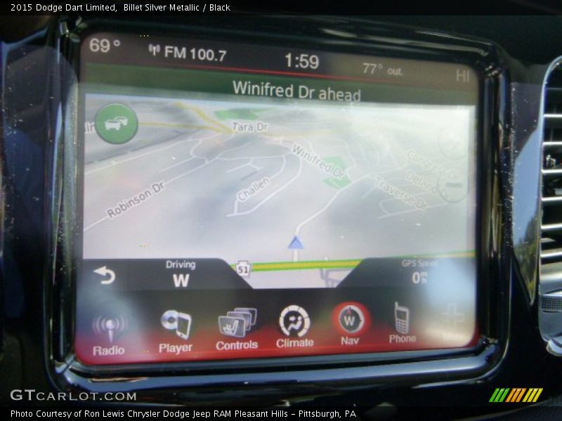 Billet Silver Metallic / Black 2015 Dodge Dart Limited