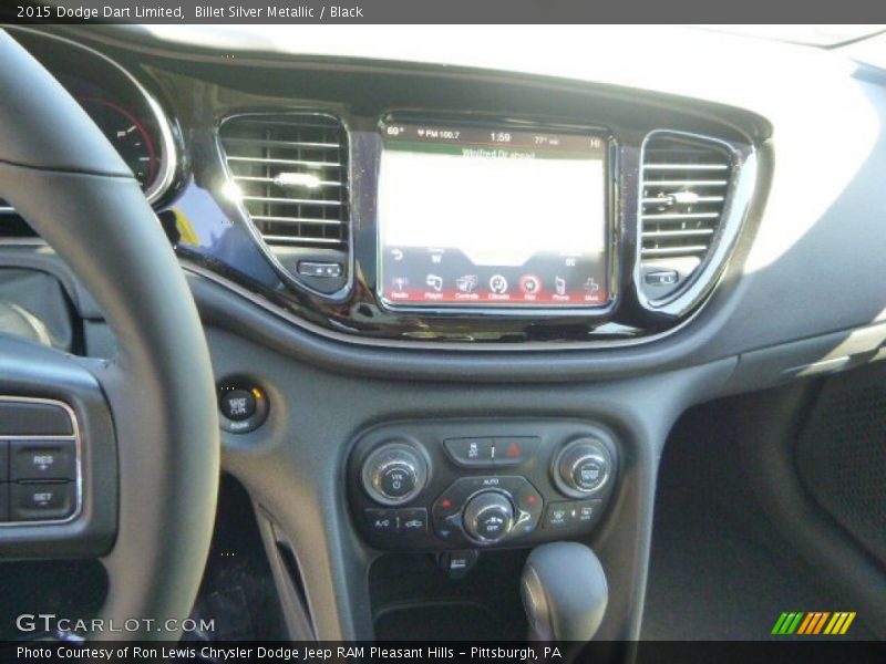 Billet Silver Metallic / Black 2015 Dodge Dart Limited
