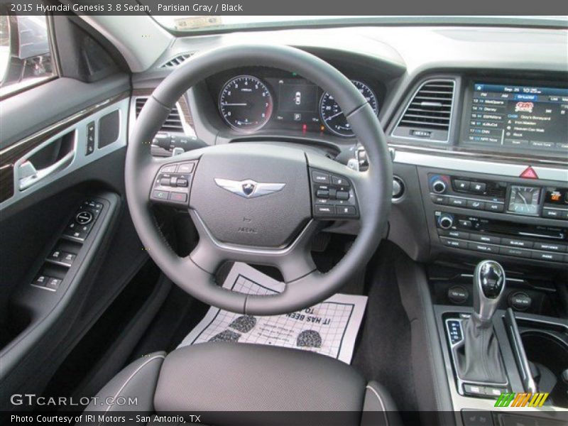 Parisian Gray / Black 2015 Hyundai Genesis 3.8 Sedan