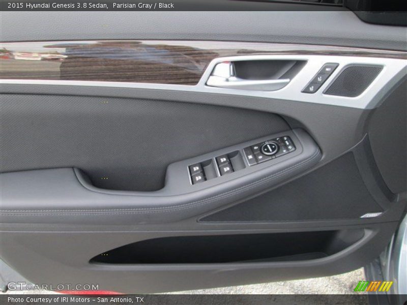 Parisian Gray / Black 2015 Hyundai Genesis 3.8 Sedan