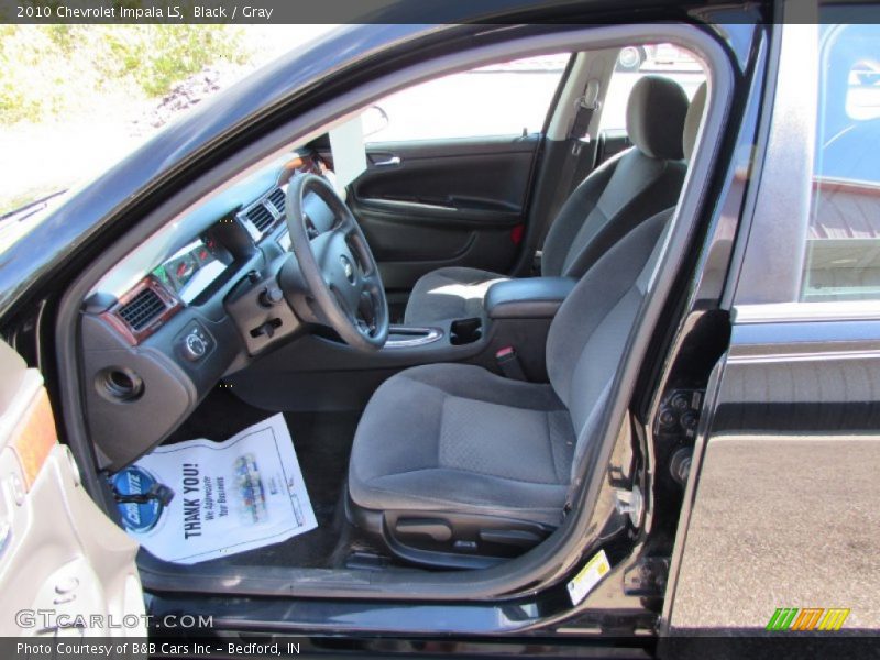 Black / Gray 2010 Chevrolet Impala LS