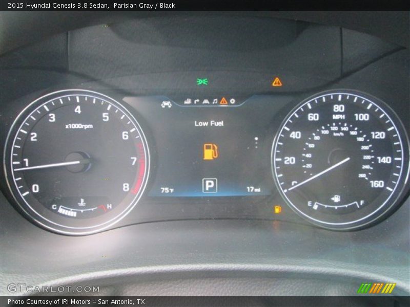 Parisian Gray / Black 2015 Hyundai Genesis 3.8 Sedan