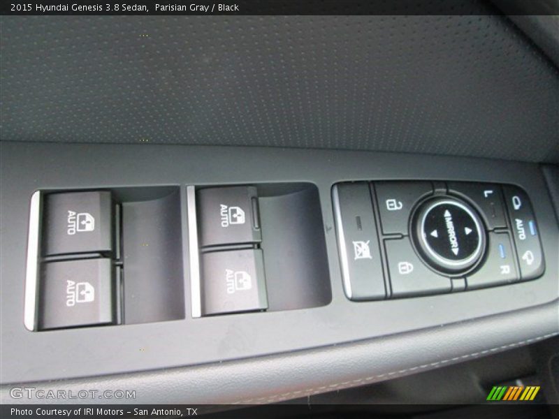 Parisian Gray / Black 2015 Hyundai Genesis 3.8 Sedan