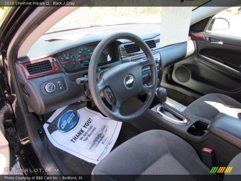 Black / Gray 2010 Chevrolet Impala LS