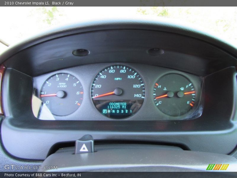 Black / Gray 2010 Chevrolet Impala LS
