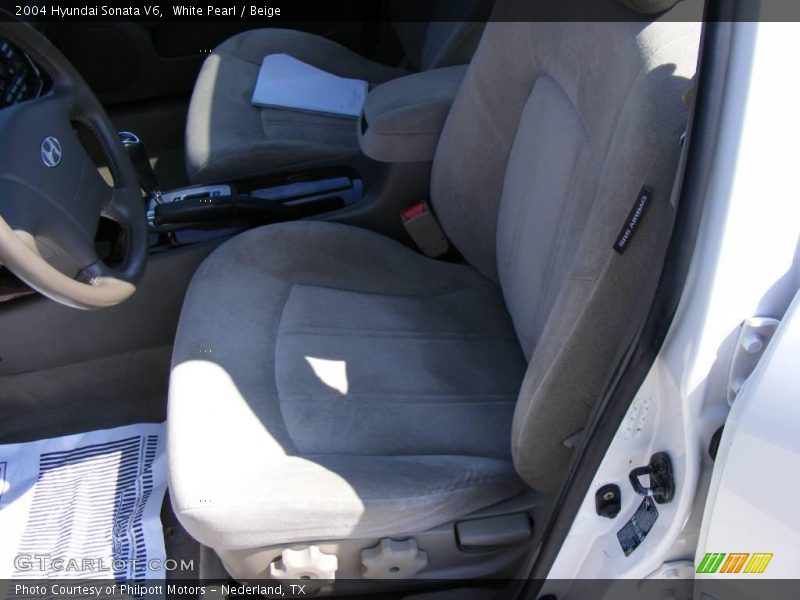 White Pearl / Beige 2004 Hyundai Sonata V6