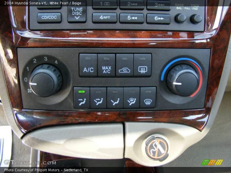 White Pearl / Beige 2004 Hyundai Sonata V6