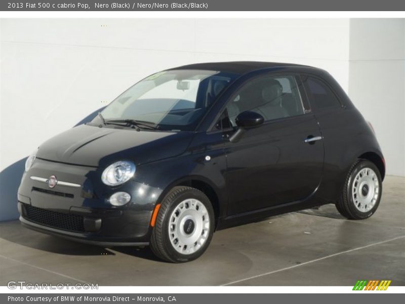 Front 3/4 View of 2013 500 c cabrio Pop