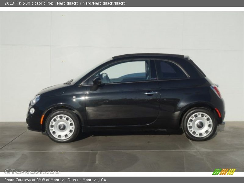 Nero (Black) / Nero/Nero (Black/Black) 2013 Fiat 500 c cabrio Pop
